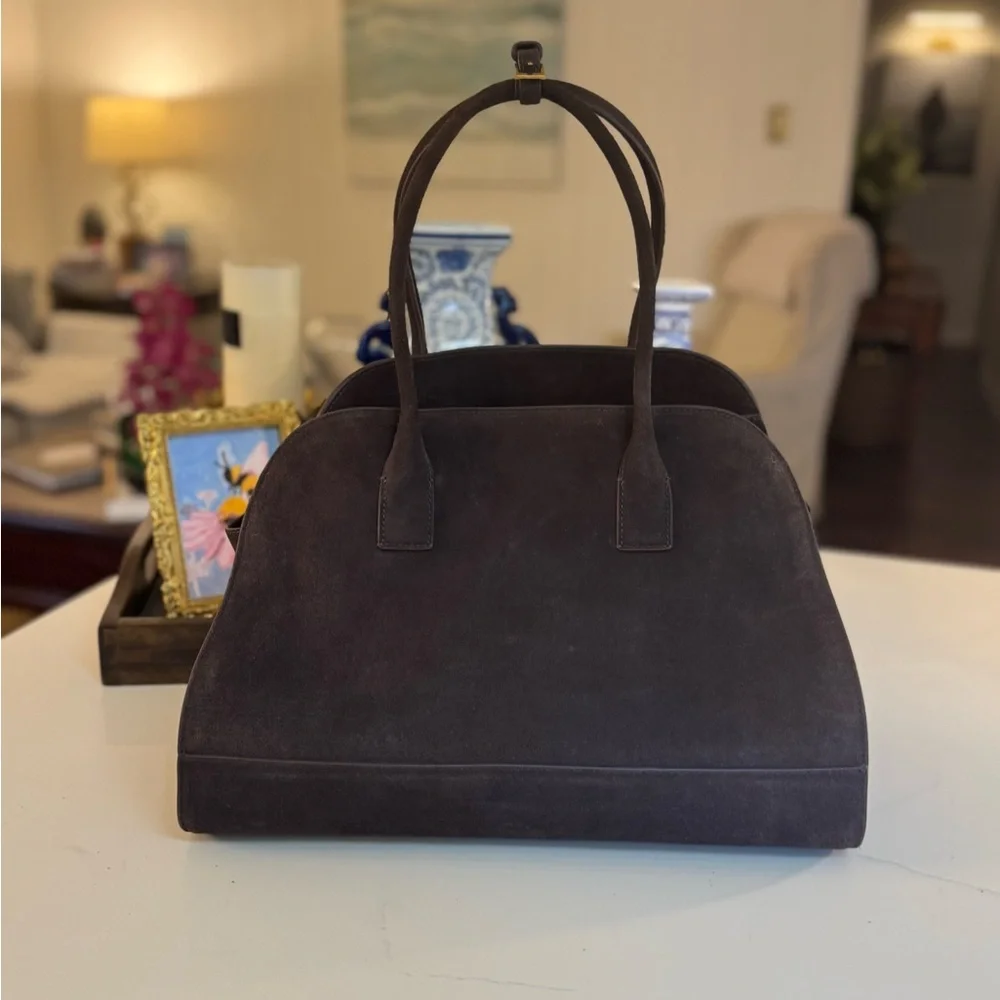 🤎 MARGAUX STEVE MADDEN HEIDEE LEATHER BROWN SUEDE BAG!